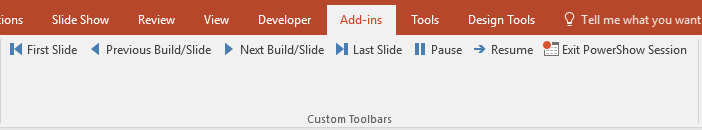 PowerShow SlideShow Navigator Toolbar